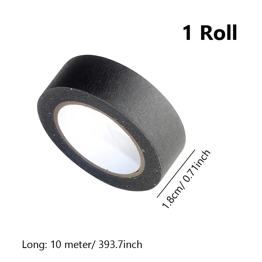 Schwarzes Nail Art Masking Tape, Lichtblockierfolie für Gel-Härtung, UV-Schutz, Fingerbänder, Maniküre-Werkzeuge – Detail 6