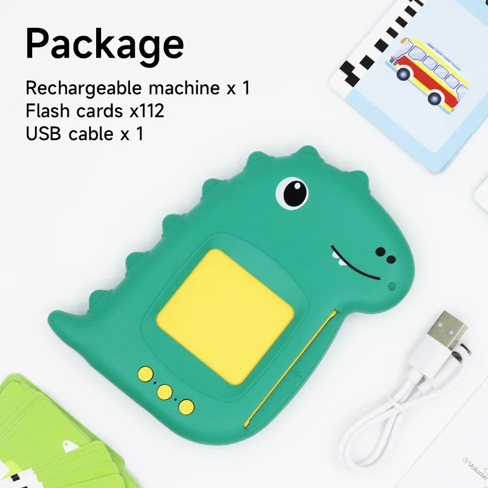 Early Education Flash Card Learning Toys Talking Flashcards for Kids Preschool English Electronic Audio Book Machine Gift 4