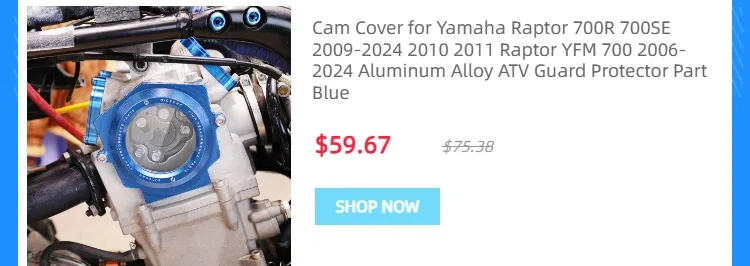 ATV für Yamaha Bremsleitungsklemme RAPTOR 700 2006–2023 700R 2011–2023 700 SPECIAL EDITION 2007, Aluminiumteile – Detail 4