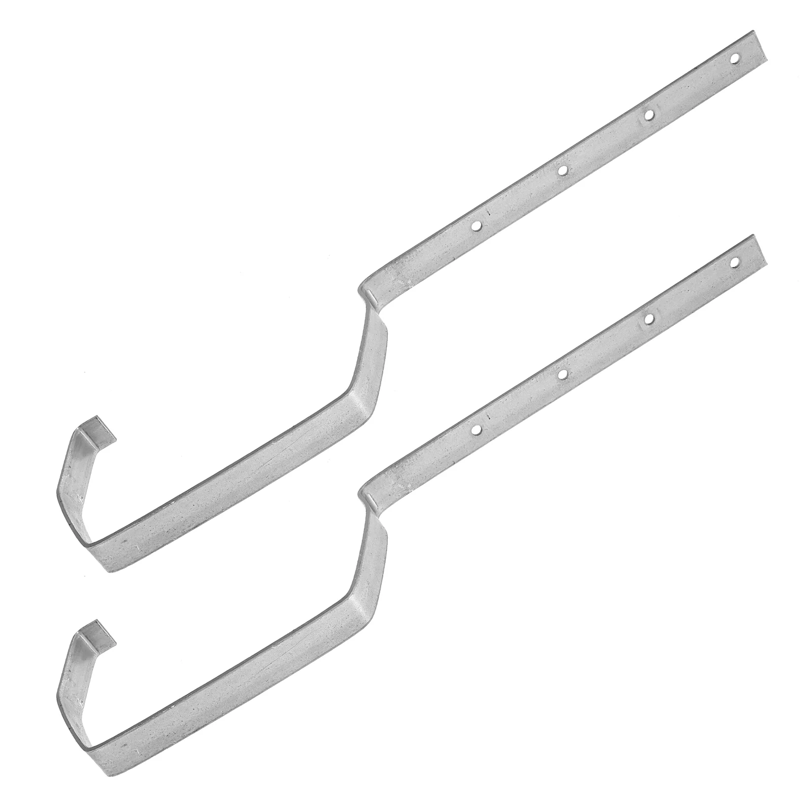 2 Pcs Gutter Bracket Downspout Diverter Rain Support Accessory Iron Holders Brackets Sink