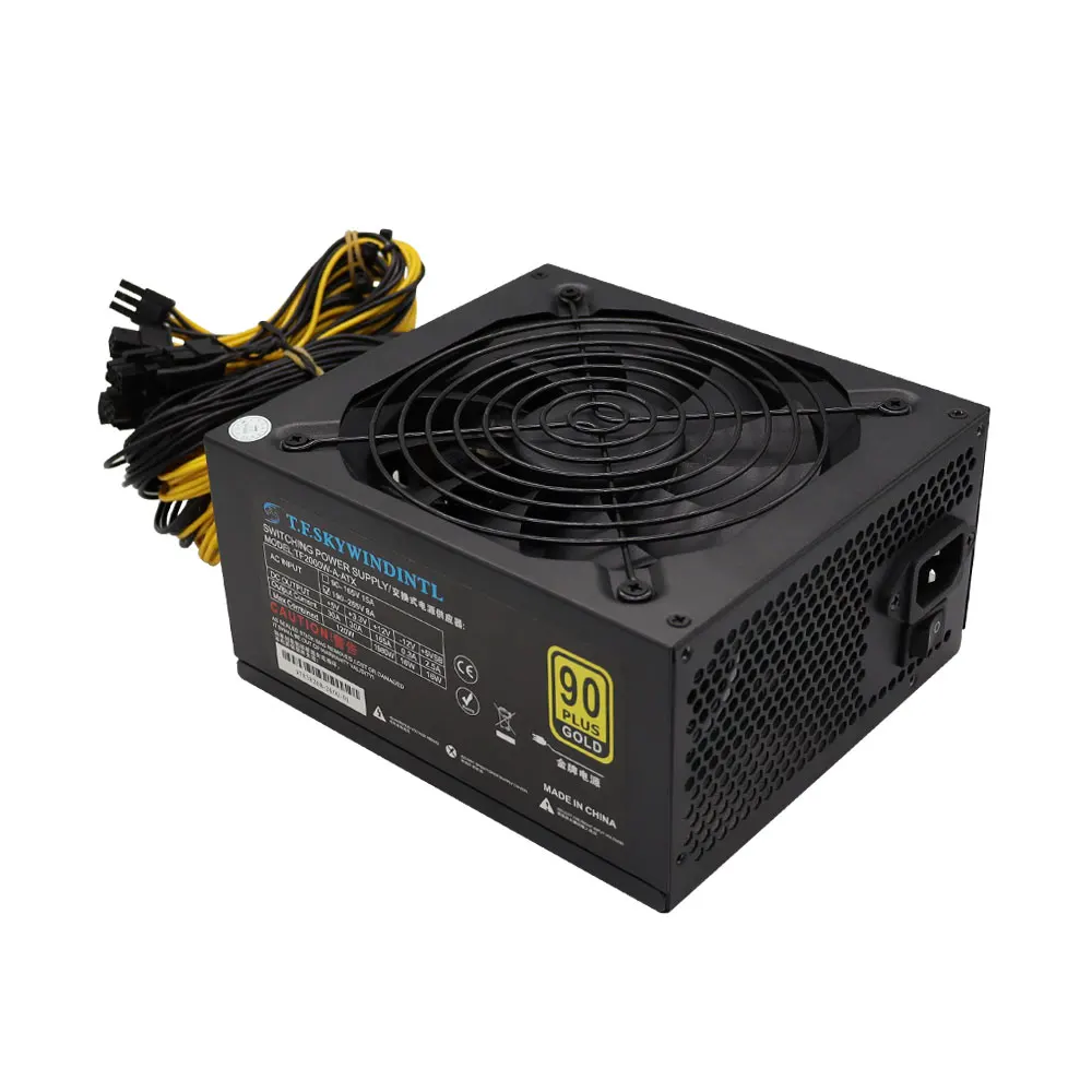 2000W PSU BTC 2000W Power Supply Mining DASH miners Riser psu for ANT S7 S9/A6 A7 BTC 1800W PSU bitcoin Miner Machine 80 Gold