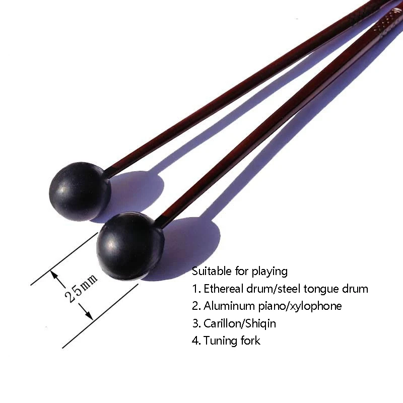 

1 Pair Tongue Drum Mallets Soft Rubber Head Drum Mallets Sticks For Log Drums Tongue Drums And Keyboard Percussion