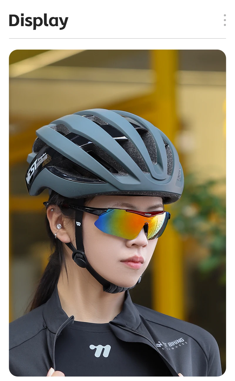 WEST RADFAHREN Outdoor Radfahren Sonnenbrille Männer Frauen Straße Fahren Fahrrad Brille Sport Bergsteigen Brillen Fahrrad UV400 Brille – Detail 15