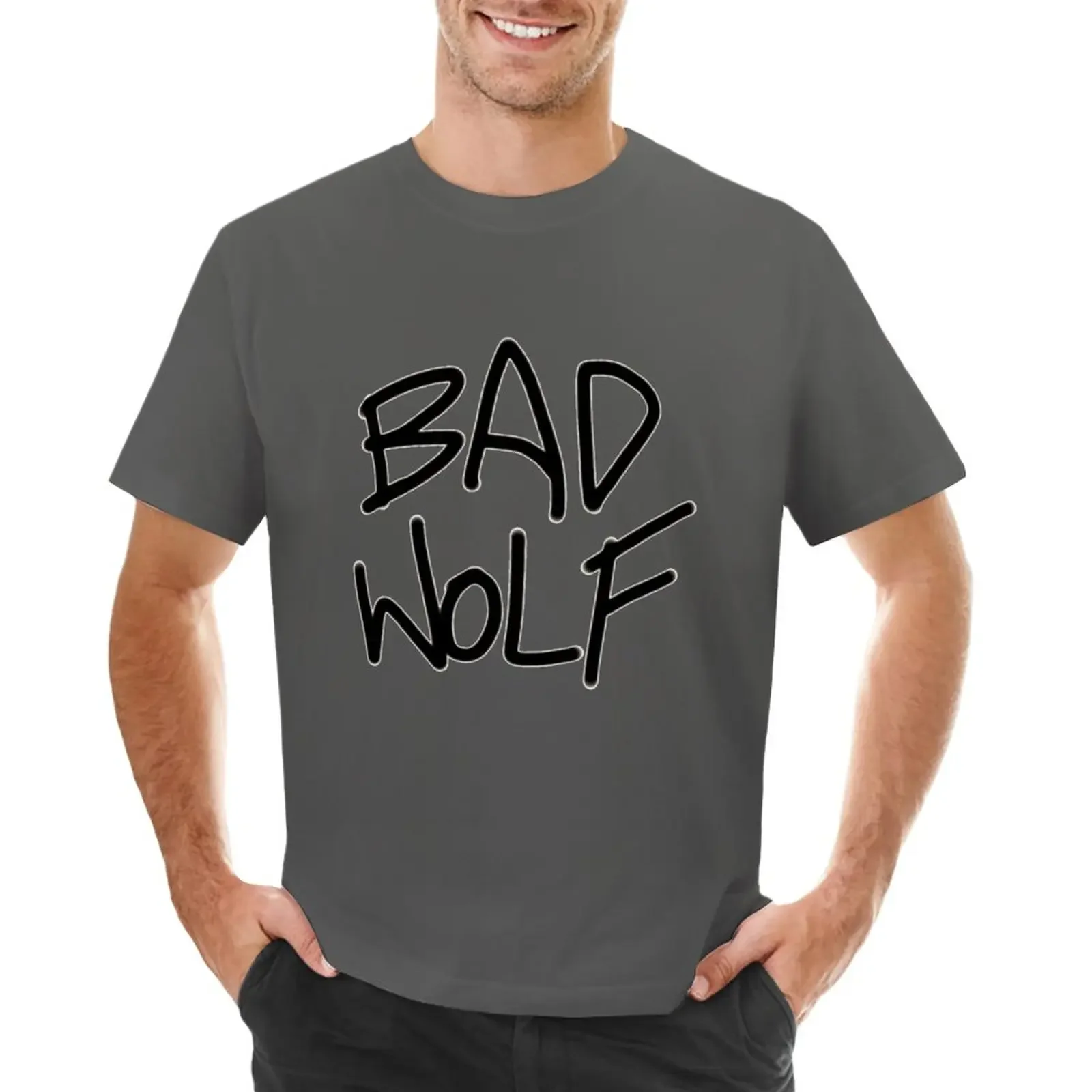 

bad wolf T-Shirt sports fans vintage clothes mens graphic t-shirts pack