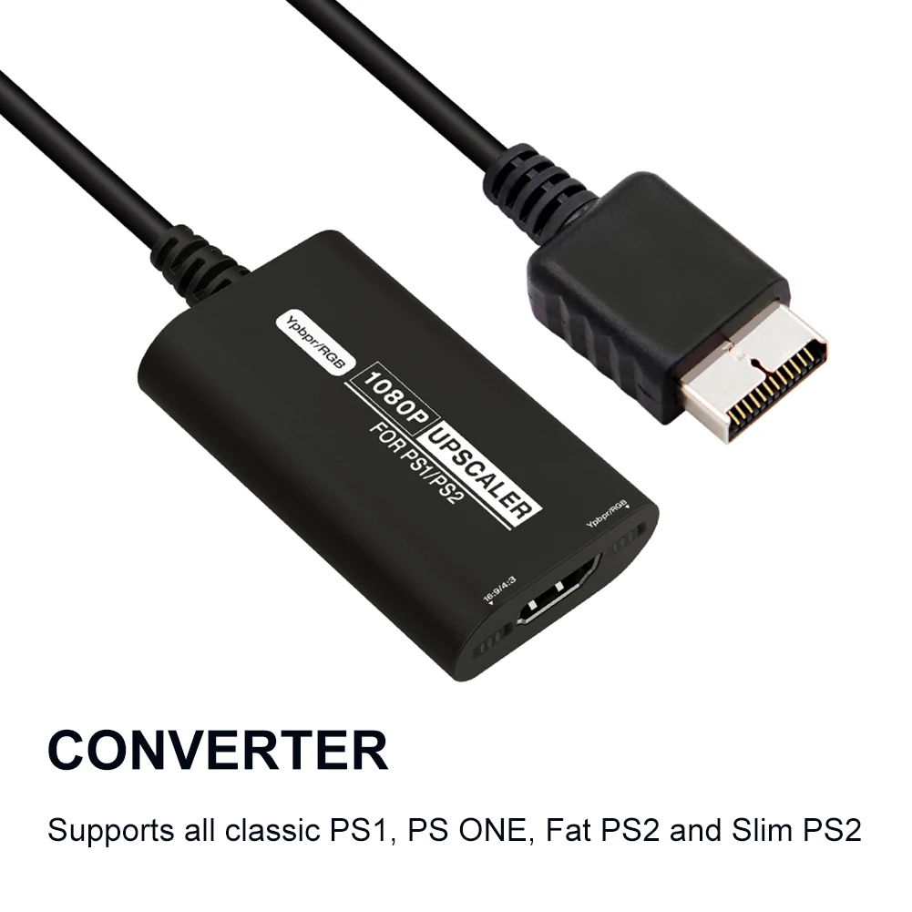 Ps2 To Hdmi Adapter Ps2 Hdmi Cable Ps2 To Hdmi Converter Supports 4:3/16:9  Aspect Ratio Switching. Suitable For Playstation 2 Hdmi Cable, Ps2 To Hdmi
