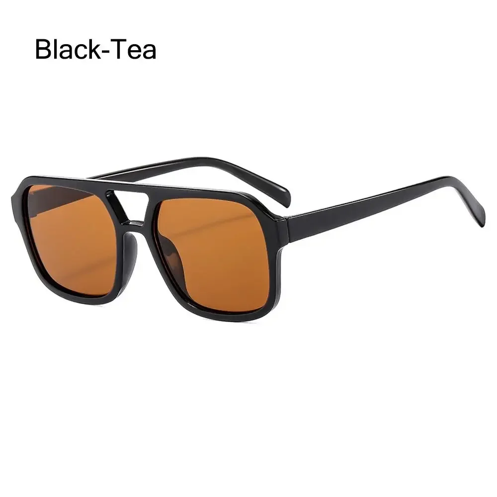 Retro Punk Square Frame Sunglasses - Anti-UV Beach Shades