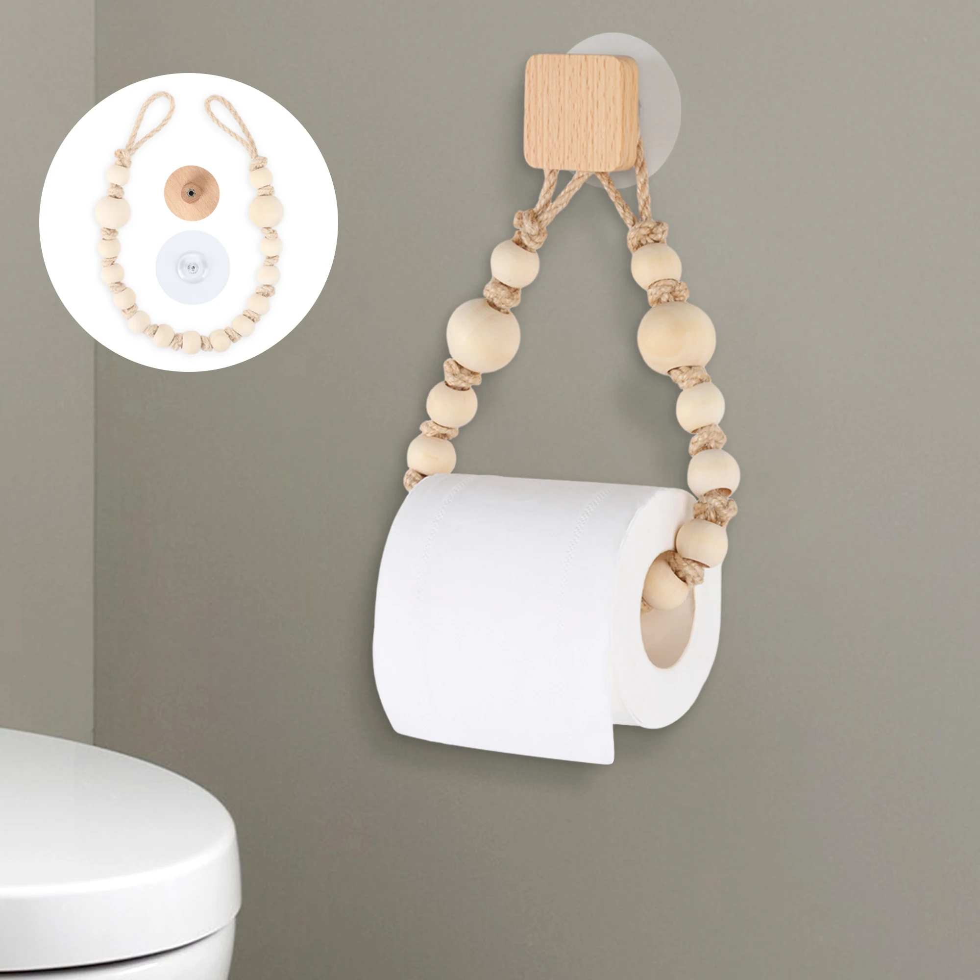 Nail-free Sticker Towel Rack Bathroom Wooden Hook Paper Towel Rack Bathroom Toilet Accessories Set Paper Holder Bracket paper towel holder paper towel rack towel rack