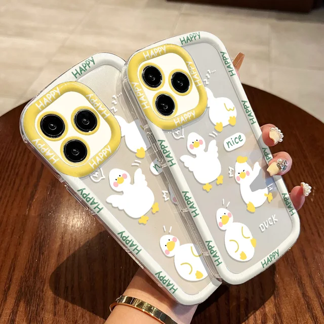 漫画アヒルソフト電話ケース iphone 11 ケース iphone 15 14 13