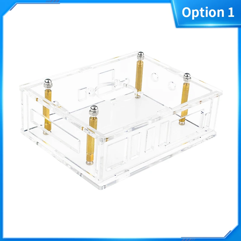 Orange Pi 5 Plus Acrylic Case Transparent Enclouse Clear Box Optional Copper Alu