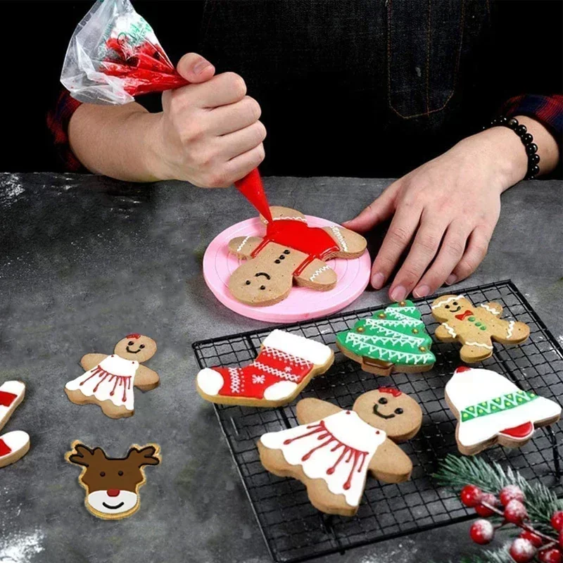 Cookie Cutter Christmas Gingerbread Xmas Tree Mold 20Pcs/set Cake Decoration Baking Biscuit Mould Stainless Steel baking mold cookie mould baking decorating tools