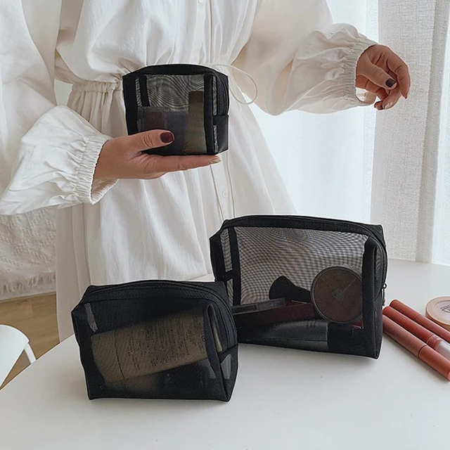  Large Cosmetic Bag for Women / Clear, See-Through