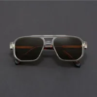 Vintage Punk pilote carré lunettes de soleil femmes pour hommes mode marque de luxe concepteur nuances en plein air conduite populaire mâle lunettes de soleil 3