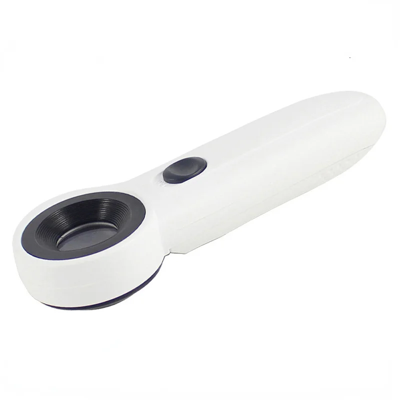 

1 PCS Fashion 40X Magnifier Jewelry Appraisal Mirror with LED 21mm Magnifier Exclamation Handheld Identification Light Poin