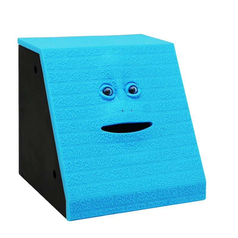 Fun Face Money Piggy Bank Eating Box Automatic Saving Bank Chewing Piggy Cat Safe Box Savings Money for Children Candy Machine 5