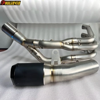For BMW S1000R 2021-2023 S1000RR 2019-2023 Ceramic Black Can Titanium Alloy Motorcycle Exhaust System Collector Header Manifold