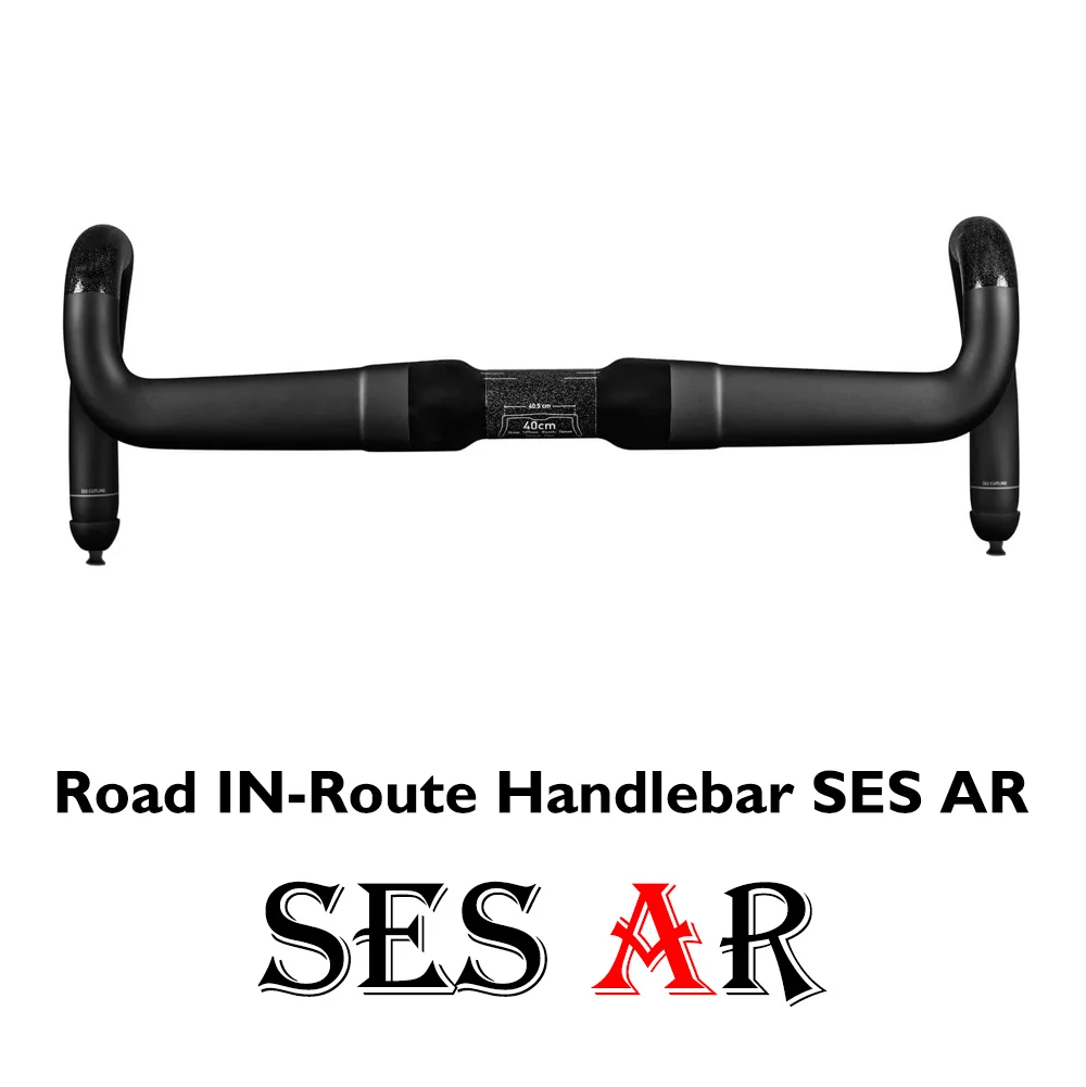 SES AR Carbon-Straßenlenker mit versteckter Kabelführung, 23,5 mm ausgestellter Fall, leicht, Di2, 31,8 mm, für Straßen-/Gravel-Fahrräder – Detail 1