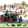 1:24 Rc Car Alloy Remote-Controlled Tractor Toy With Headlights Simulation Electric Farm Truck Toy Set kid Outdoors Toys Gifts 3