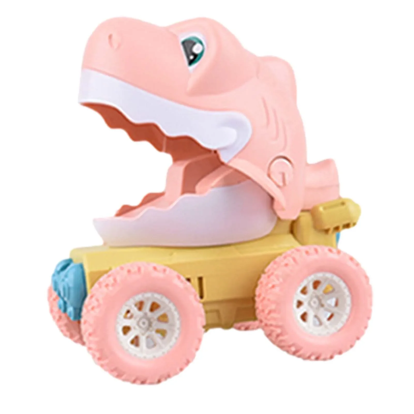 Children Pressing Dinosaur Car Inertial Pull Back Baby Pull-back Car Will Move Cute Dinosaur Kids Early Educational Toys Gift 4