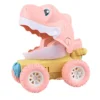 Children Pressing Dinosaur Car Inertial Pull Back Baby Pull-back Car Will Move Cute Dinosaur Kids Early Educational Toys Gift 4