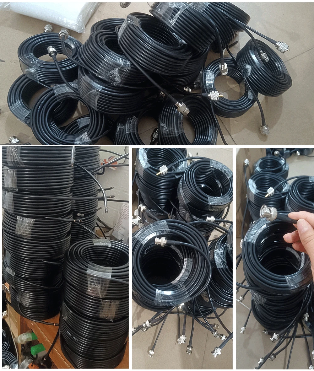 Presa Rj 45 Cavo Coassiale LMR195 RP-TNC Maschio A Maschio - Per - Foto 10