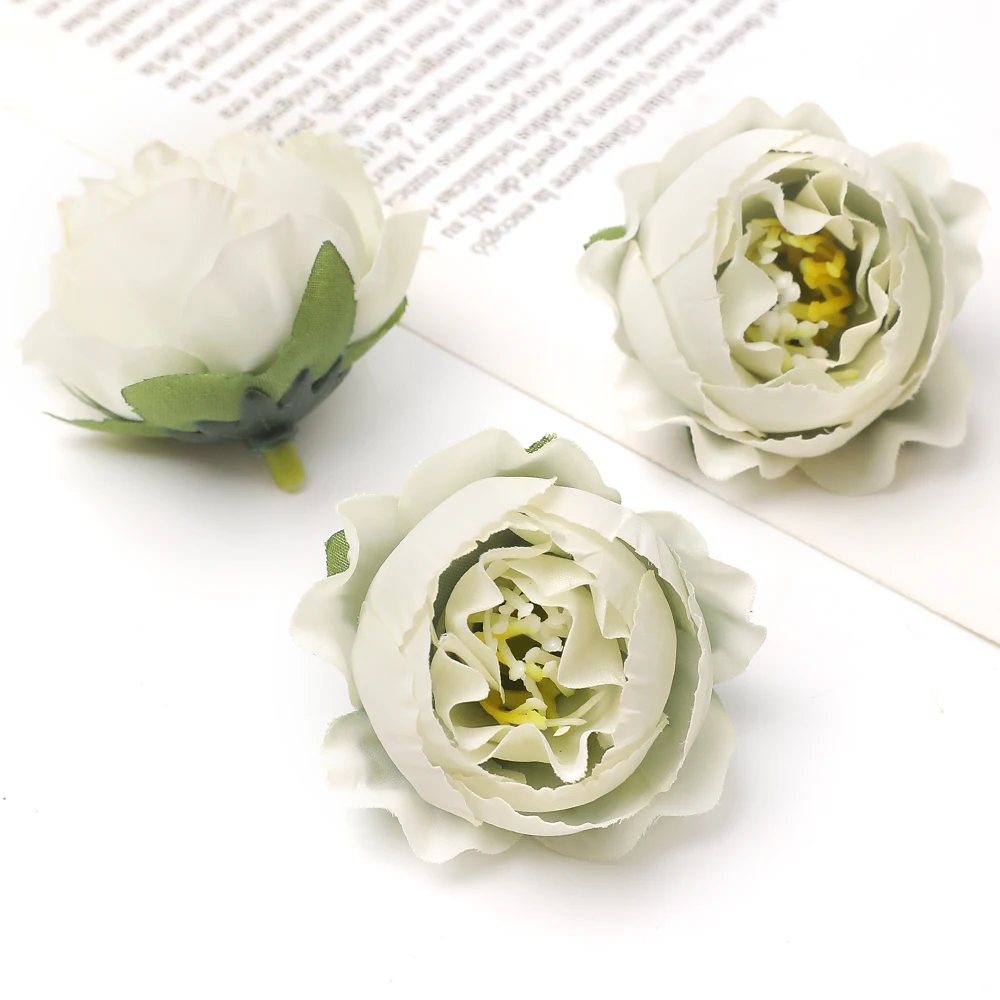 10/20 Stücke 4 cm Rose Knospe Künstliche Blumen Köpfe Hochzeit Dekoration Wohnkultur Kranz Scrapbooking Handwerk Gefälschte Blumen Zubehör – Detail 29