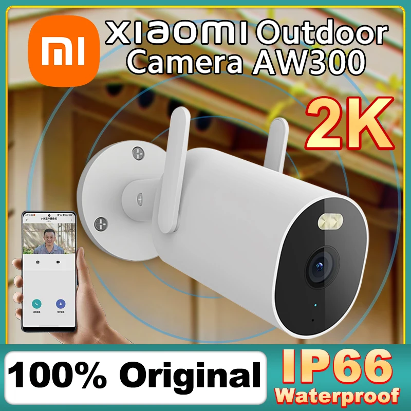 XiaomiNewOutdoorCameraAW300IntelligentFullColorNightVision2K