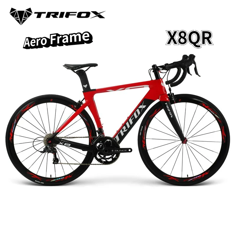 Road Bike Frame Available Size 48 / 51 / 54 / 56 Cm TRIFOX Full Carbon Fiber Bicycles Derailleur