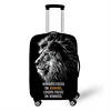 Christian Bible Verse with God All Things Are Possible Luggage Cover Religious Animal Lion Tiger Wolf Elastic Suitcase Covers 2