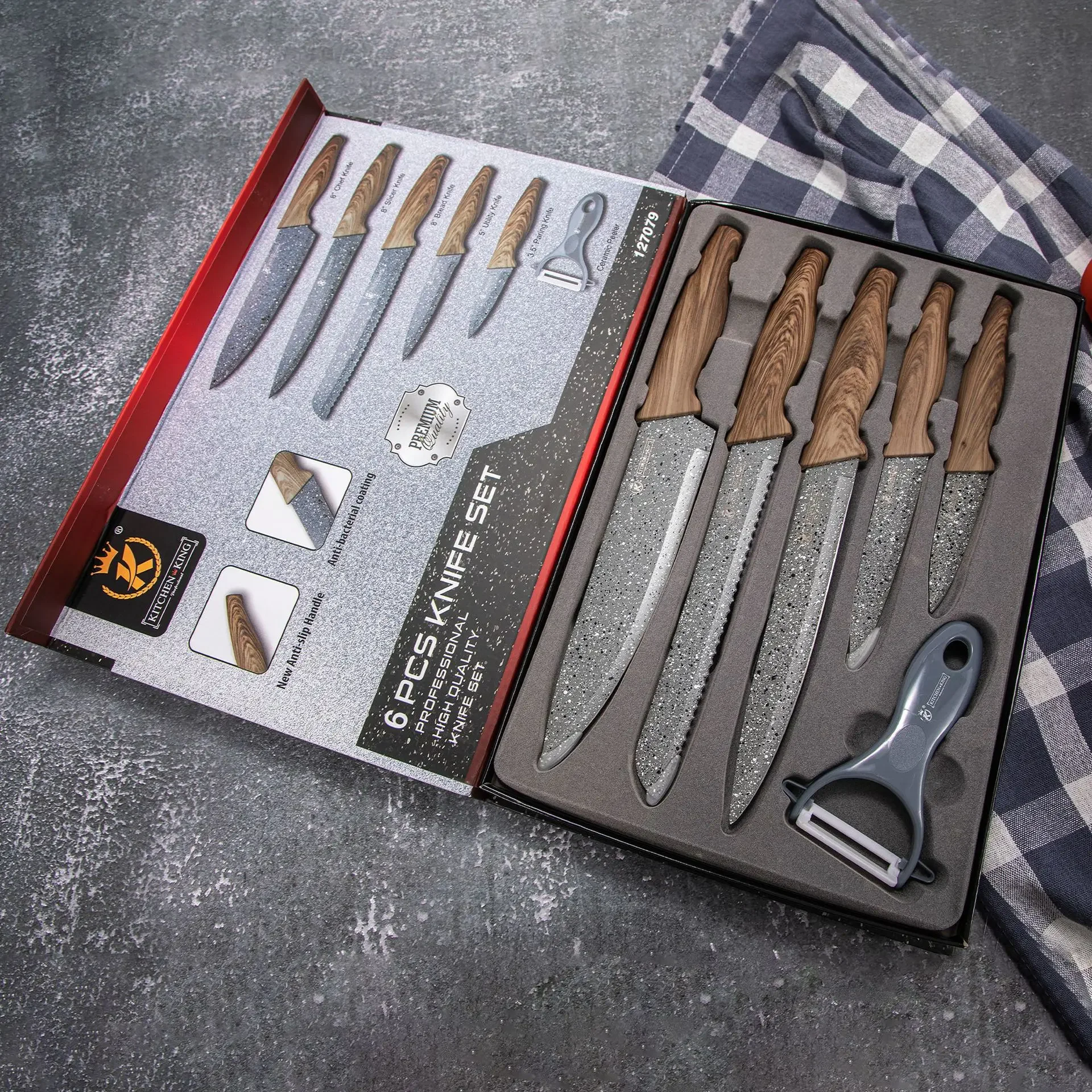kitcheN 旧宮城2320+2322+6330未期 3両真鍮エッチングキット Stainless Steel Kitchen Knives Set 6 PCS Kitchen Knife Sets