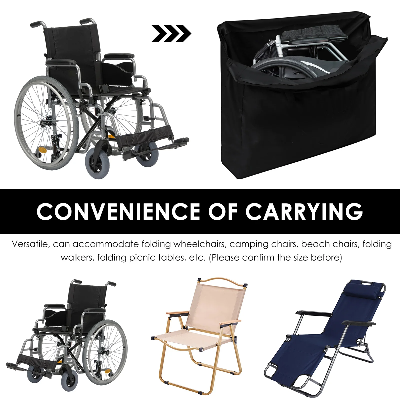 Waterproof Oxford Cloth Rollator Travel Bag
