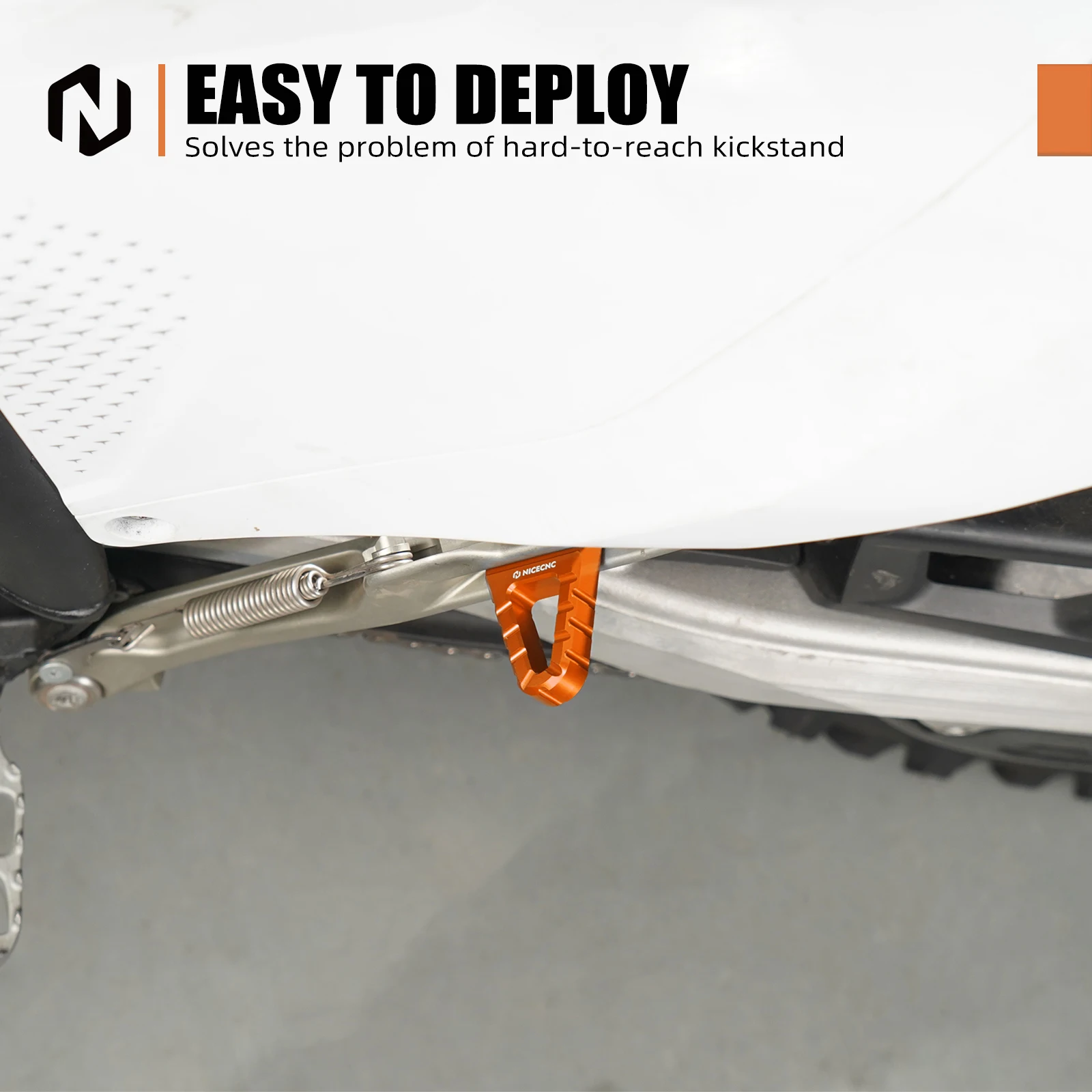 NICECNC Für KTM EXC 300 2024 2025 Seitenständer Ständer Peg EXC-F 350 450 XCW 500 XCFW 2024 2025 Für Husqvarna TE300 GasGas EC300 – Detail 7