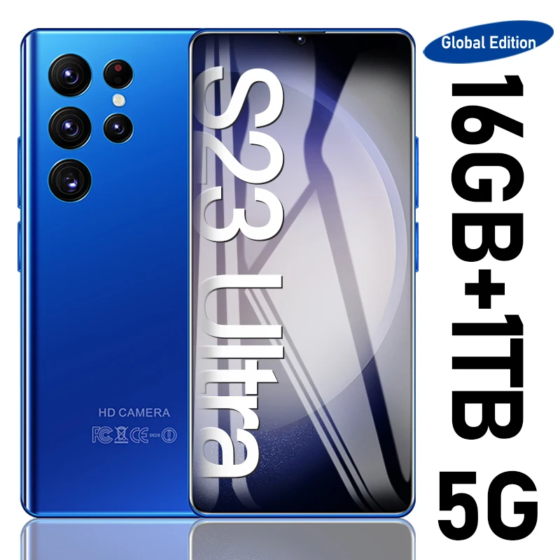 Novo S23 Ultra SmartPhone 5g 6 7 Polegadas Celulares Android 48MP Novo s23 ultra smartphone 5g 6 7 polegadas celulares android 48mp