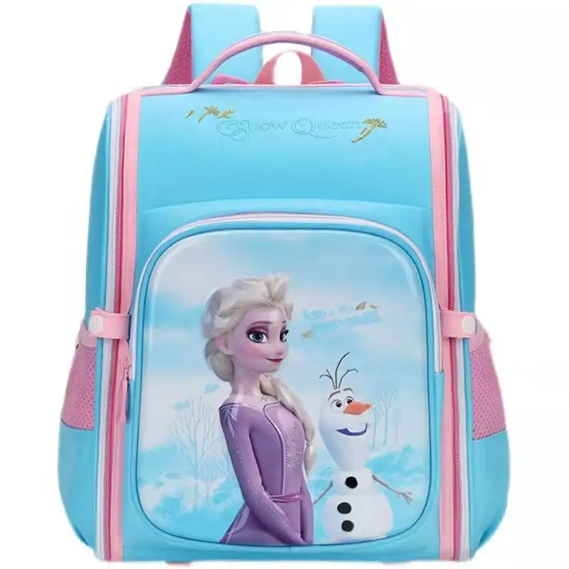 2022 Disney Frozen Marvel School Bags For Girls Boys Primary Student Shoulder Orthopedic Backpack Elsa Anna Spider Man Mochilars