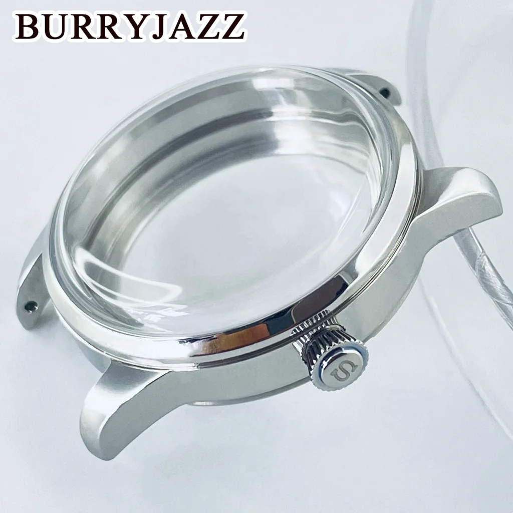 BurryJazz Silver Cocktail Watch Case with Arched Glass