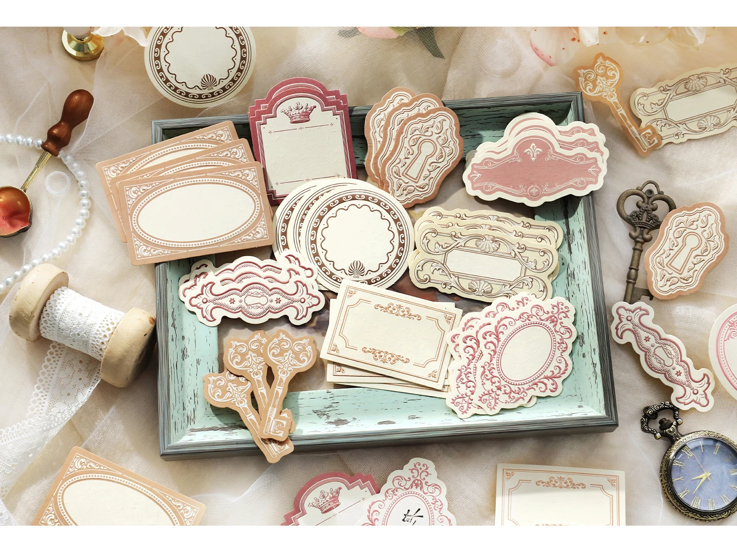 1–4er-Pack Vintage-Blumen- und Pflanzen-Serie, Scrapbooking-Papiermaterial, perfekt für Collage, Journaling, DIY-Bastelbedarf – Detail 15