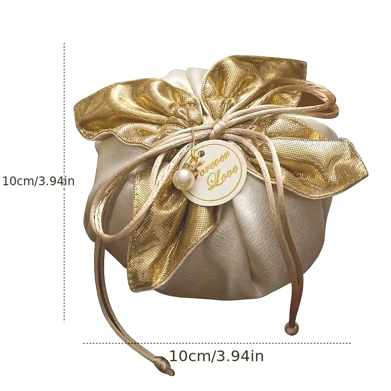 10PCS Luxus Verpackung Kordelzug Samt Beutel Seide Geschenk Tasche Für Schmuck Hochzeit Candy Boxen Mit Perle String Decor Gefälligkeiten taschen – Detail 9