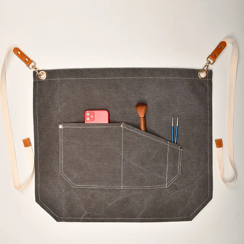 

Simple casual half length apron barista nail enhancement home kitchen waterproof men's and women's work clothes apron