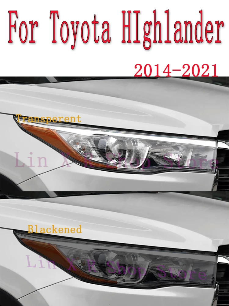 

For Toyota HIghlander 2021 Car Exterior Headlight Anti-scratch Front Lamp Tint TPU Protective Film Repair Accessories Sticker