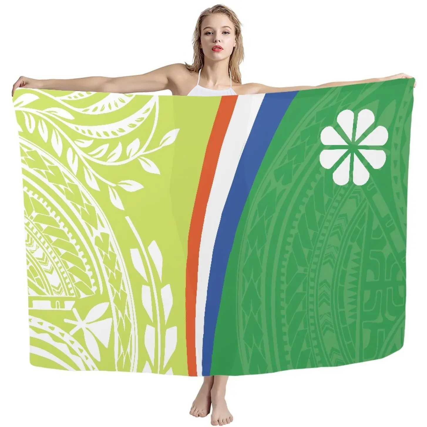 

HYCOOL полинезийский Племенной принт Totem Beach Lavalava Sarong купальник под заказ женская накидка элегантная пляжная одежда для женщин 2023