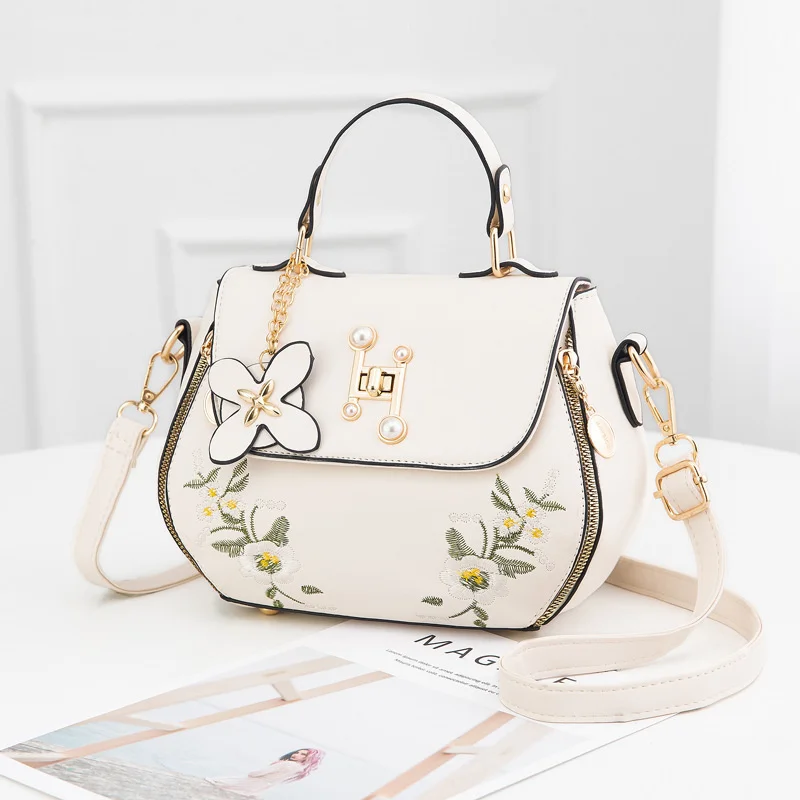 

New White Handbag Woman Messenger Composite Female Tote Bag Fashion Clutche PU Leather One Shoulder Crossbody Y2k Bucket Bolsas