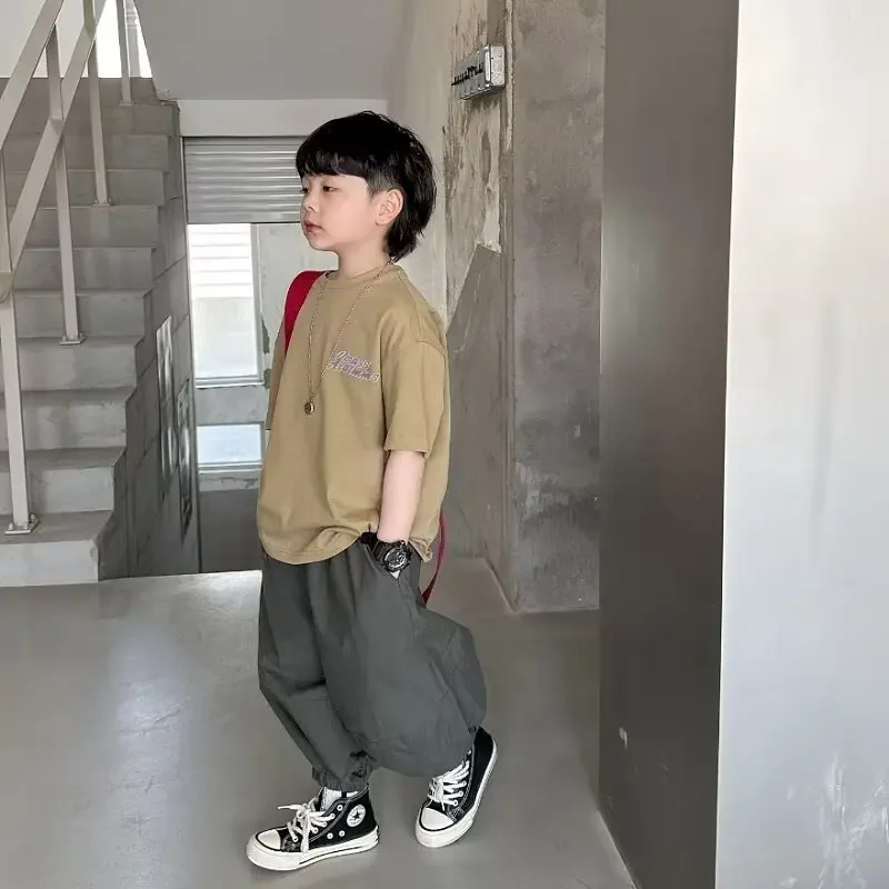 Children'S Boys Pants Spring Summer Autumn Sports Trousers Korean Children'S Clothes 2024 Boys Wear