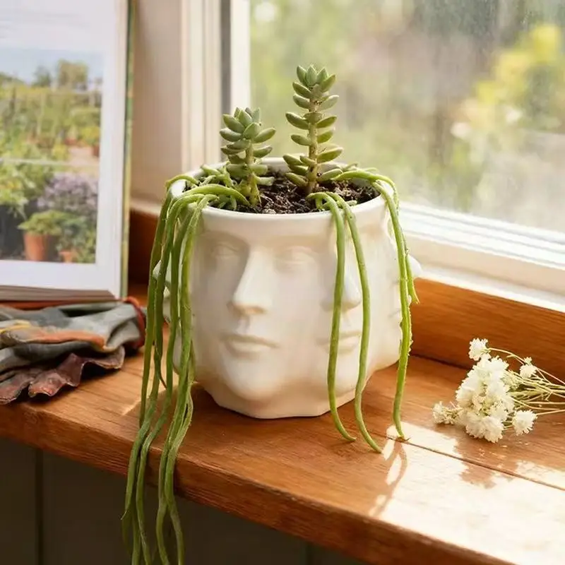 Versatile Artistic Flower Pot for Indoor and Outdoor Decor
