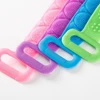 1pc Silicone Body Scrubber Bath Brush Shower Exfoliating Brush Belt Back Scrub Body Cleaner Cleaning Strap Bathroom Accessories 5