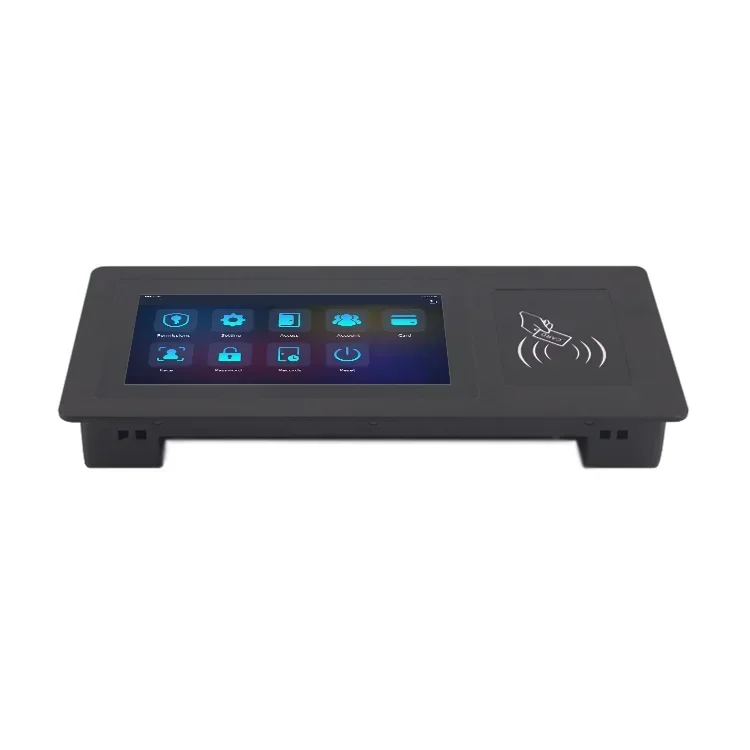 7인치 무선 와이파이 도어 아파트 스마트 출입 통제 시스템 (NFC, RFID, 지문 스캐너, 터치스크린 포함)