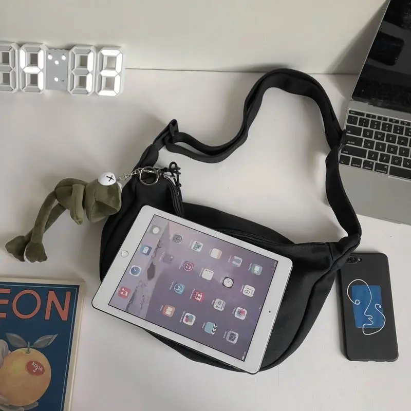 Trendy Brand Messenger Bag Men's Canvas Shoulder Bag Casual All-match Women Bag 2022 New Japanese Men's Bag Canvas