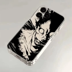 Japan Anime Death Note Soft Transparent Phone Case Cover - iPhone 15 Plus (Style 1)