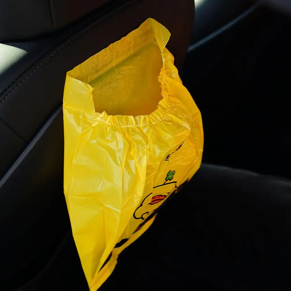 15pcs Adhesive Car Trash Bag Disposable Car Interior Hanging Multi-Functional Clean Bag Small Plastic Garbage Bin