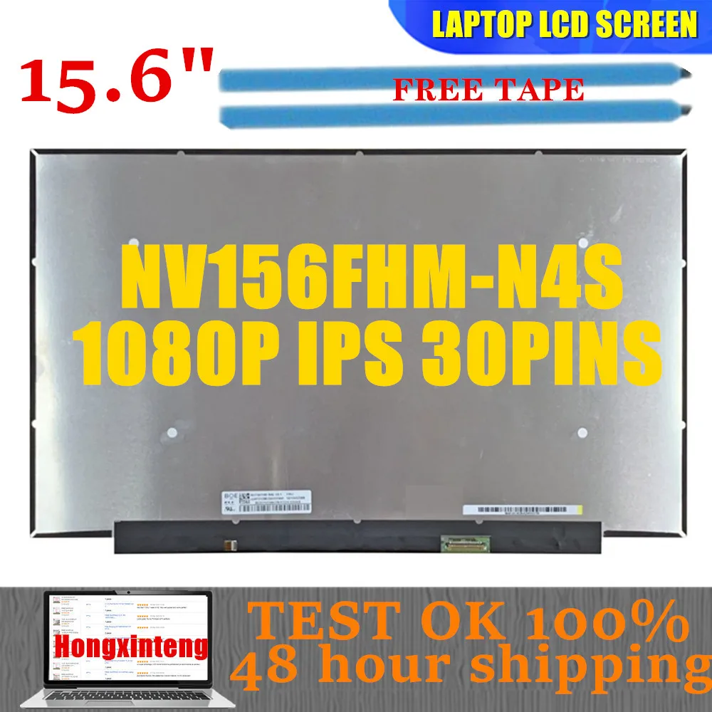 Tela do Portátil Ips para Lenovo Ideapad Thinkpad T15 P15s Gen Thinkbook g2 15 1080p 30 Pinos Nv156fhm-n4s 15 6
