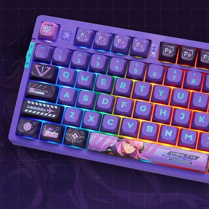 Vgn-mini Teclado Mecânico para Jogos sem Fio V87 Pro 2.4g Bluetooth com Fio Rgb Hot-swap Gamer Teclado sem Contato - Imagem 6