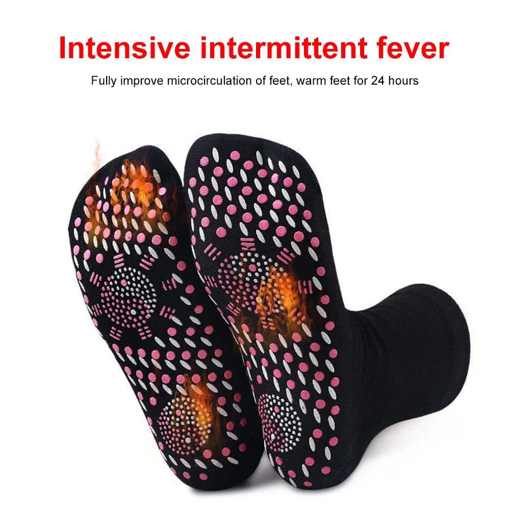 Self-Heating Health Care Socks Breathable Thermal Magnetic Socks Winter Warm Massage Therapy Sock Unisex Outdoor Skiing Sock